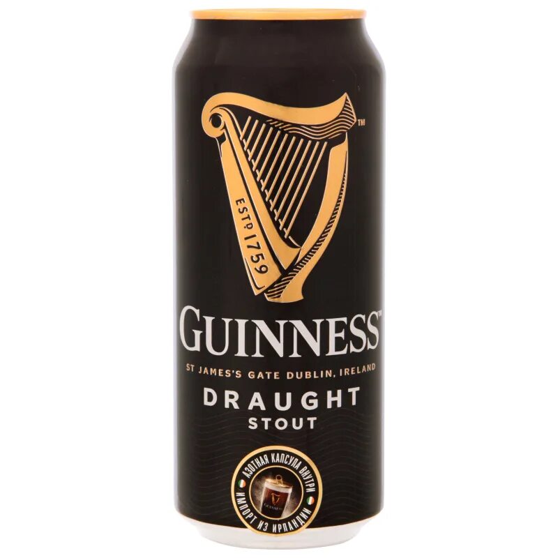 Купить азотную капсулу. Guinness Draught пиво темное 0.44. Пиво Гиннесс ДРАФТ 0,44л ж/б. Пиво Гиннесс ДРАФТ 0.44 Ж Б. Пиво Гиннесс ДРАФТ темное 4.2 0.44 жб.