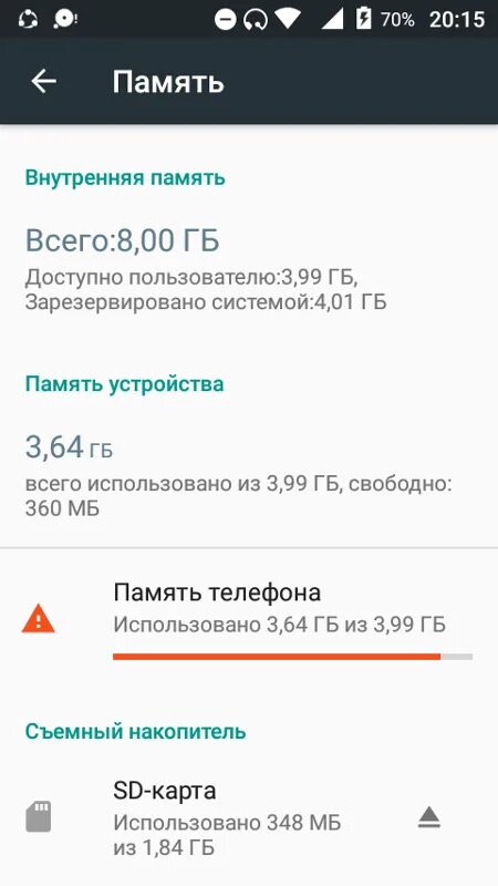 Очистка внутренней памяти андроид. Очистка внутренней памяти андроид