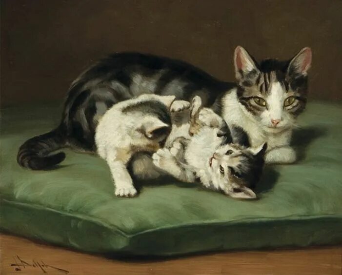 Составление рассказов кошка с котятами. John Henry Dolph American, 1835-1903. Картина кошка с котятами Автор с Веретенникова. Кошка с котятами Веретенникова.