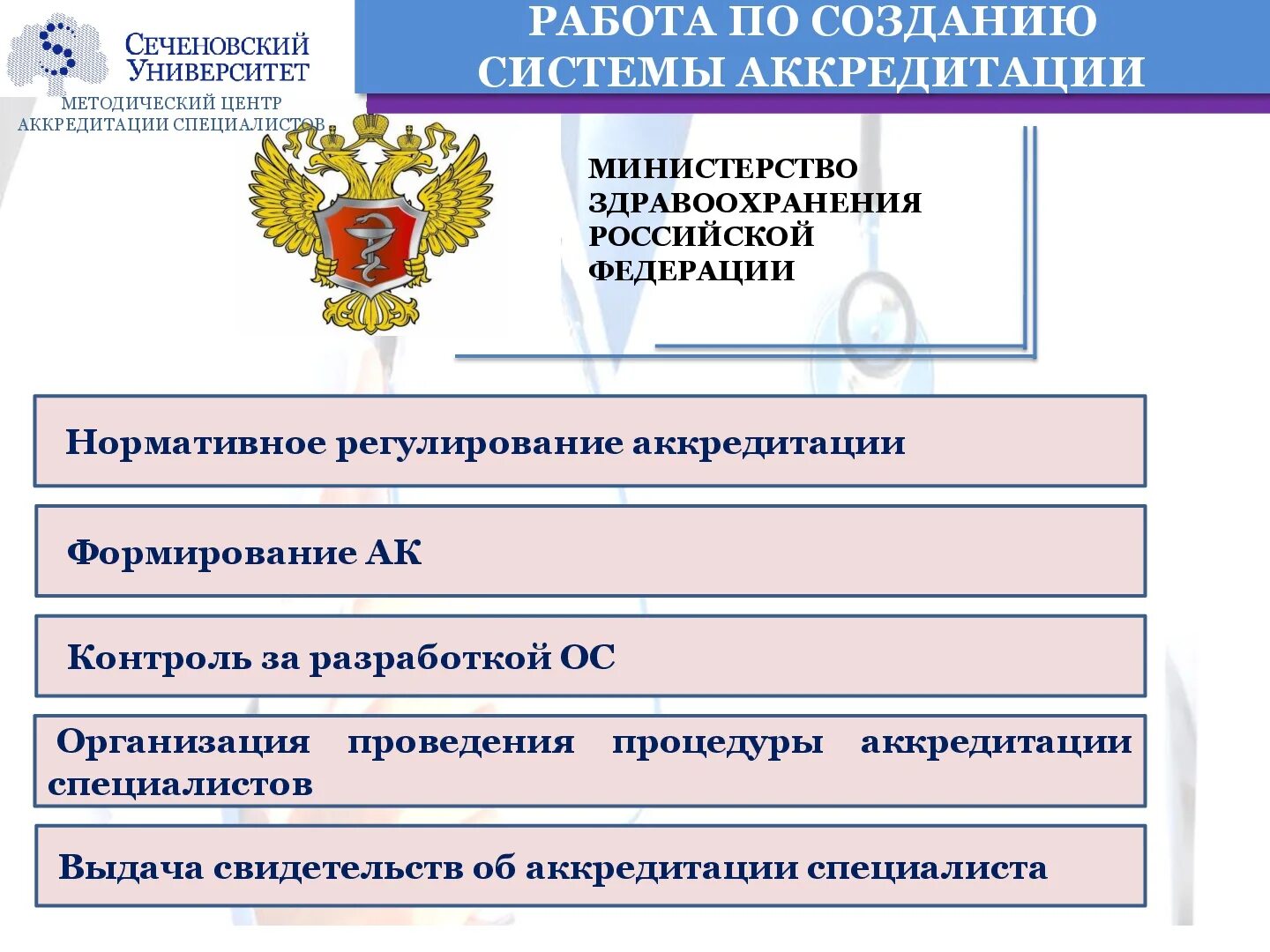 Московский центр аккредитации. Аккредитация специалистов здравоохранения. Кадровый центр департамента здравоохранения. Аккредитационный центр Минздрава России. Аккредитационный центр минздрава рф