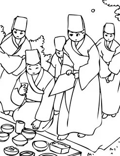 Наурыз раскраска