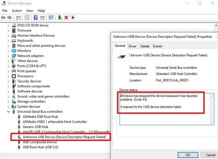 Usb failure