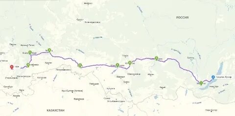 Томск байкал расстояние на машине