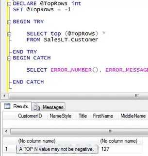 Sql begin end