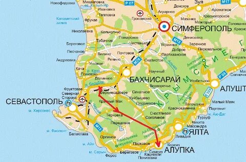 Симферополь алупка