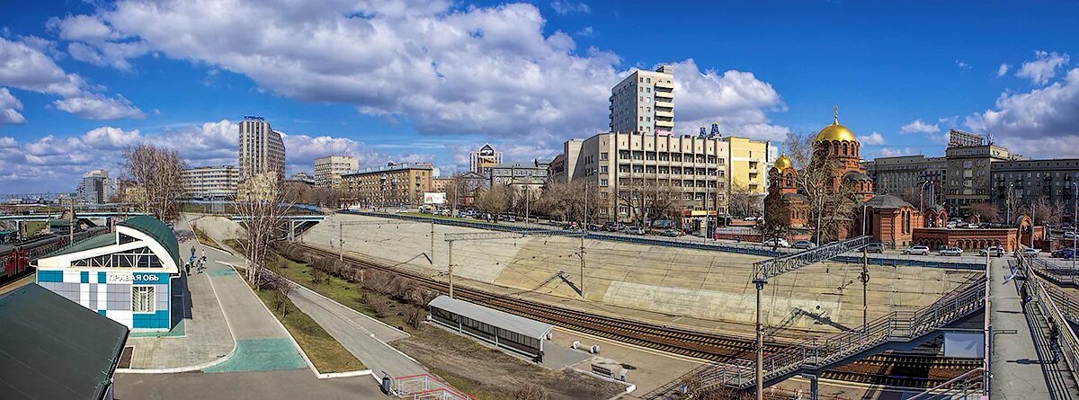 Правая обь новосибирск. Станция правая Обь в Новосибирске. Панорама Новосибирск. Панорама центр Новосибирска.