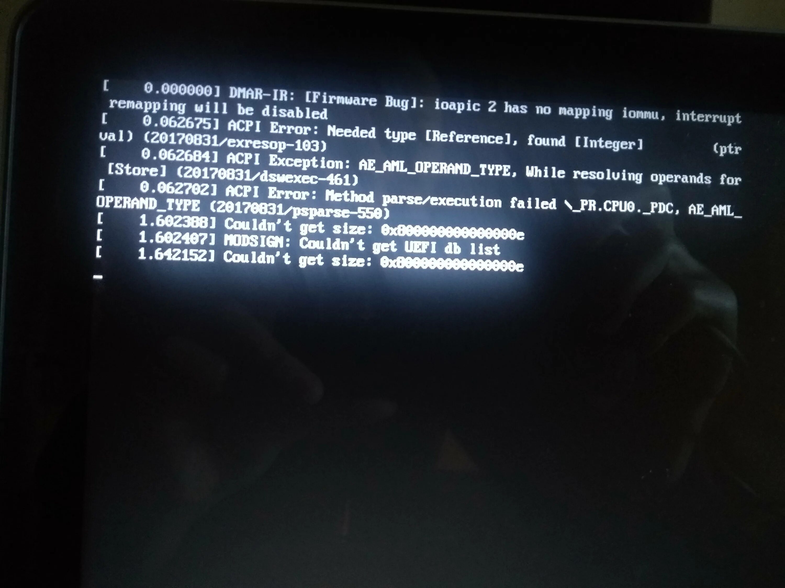 Ошибка процессора. Ошибка процессора при запуске. uefi ошибка при загрузке. ошибка при загрузке макбук.