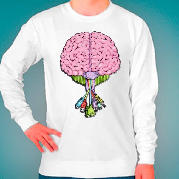 Мозг геймера. Толстовка с логотипом мозг. Вышивка мозг свитшот. Толстовки с принтом для айтишников. Мозг надпись картинка