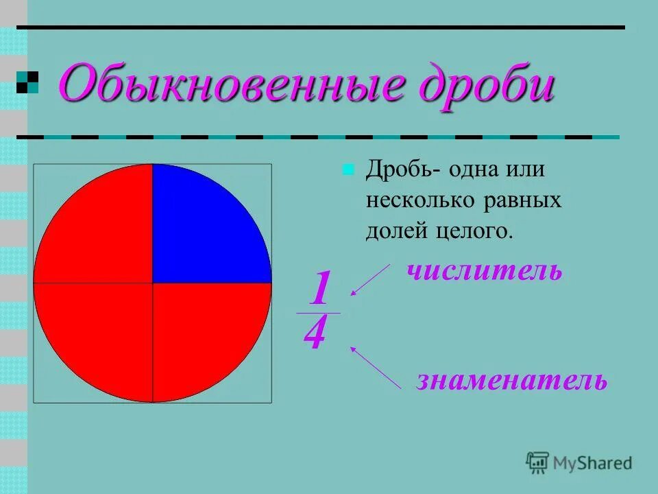 равные доли