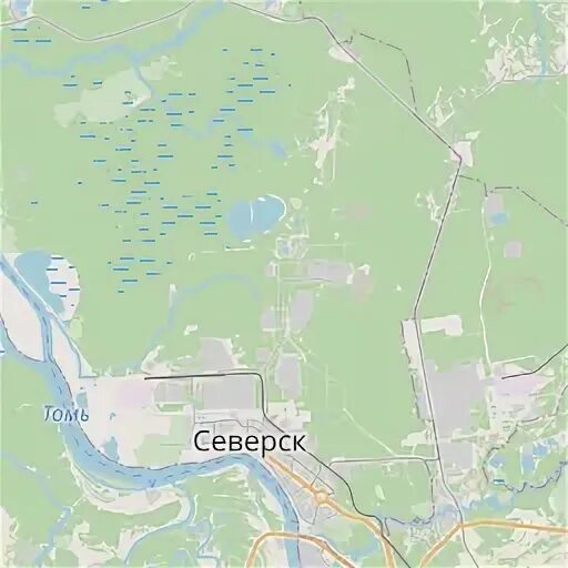 Где находится северск