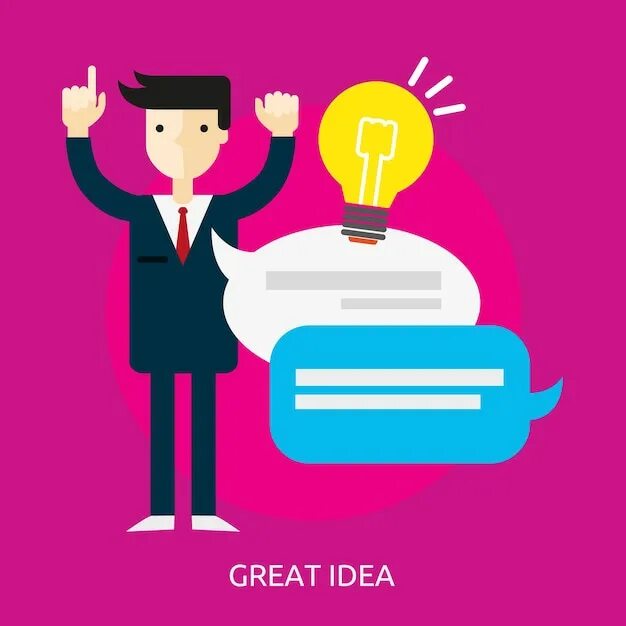 Idea is great. Great idea. бизнес плакат. идея иллюстрация вектор. отличная идея картинки.