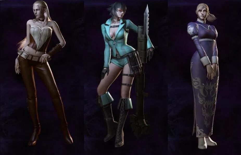 Тест женских персонажей. Концепт персонажа. Тест женских персонажей. Tekken зафина. Devil may cry 4 женские персонажи.