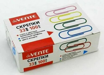 Скрепка канцтовары бор