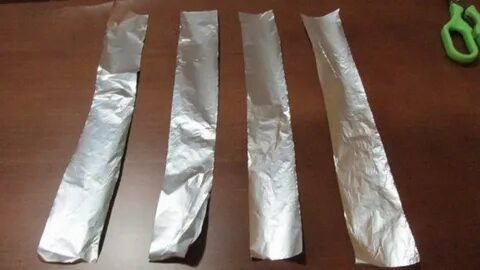 Трубочка из фольги