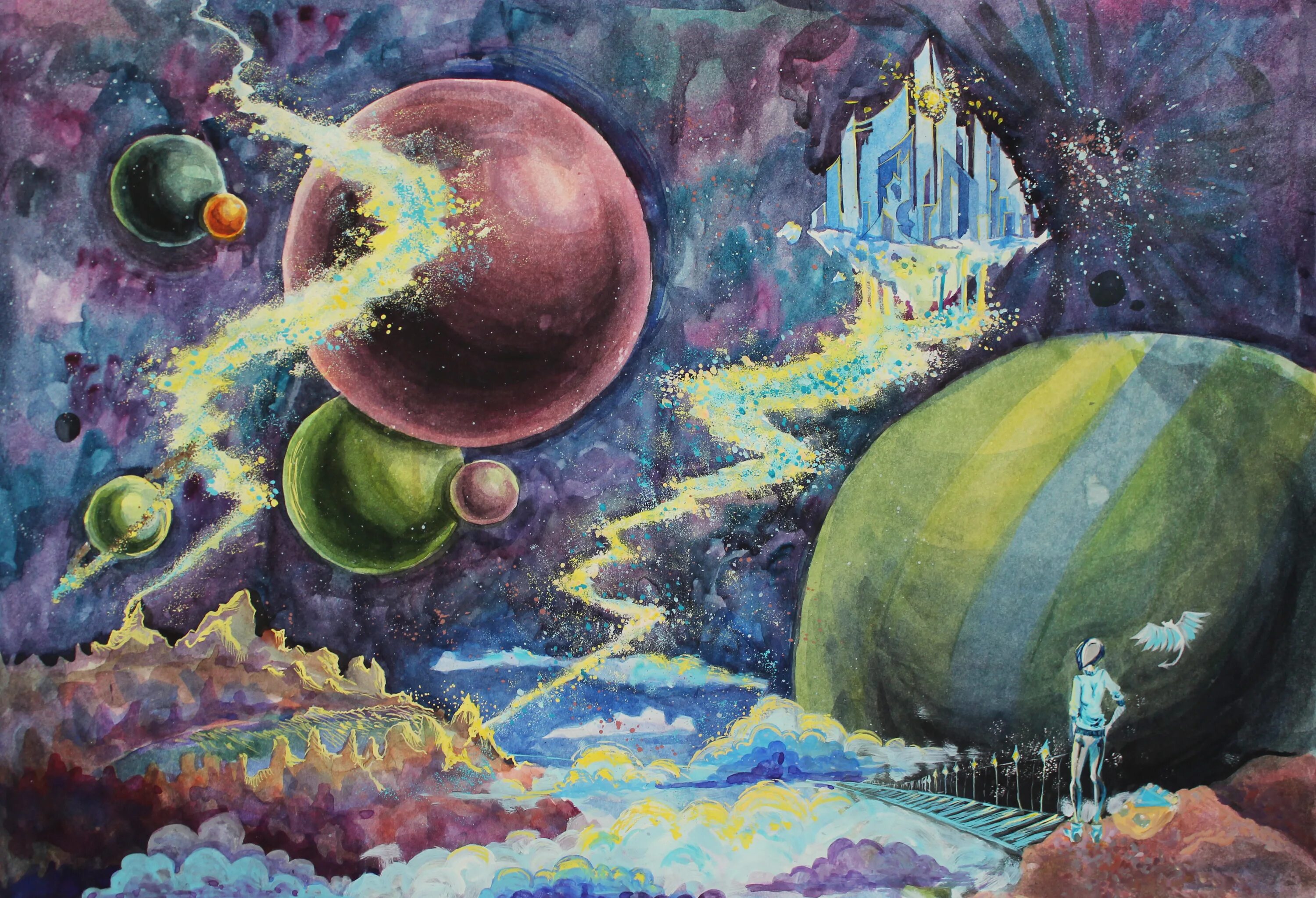 название рисунка про космос. музей космоса рисунок 3 класс. названием рисунок космос. рисование космос для дошкольников. бескрайний космос рисунок в детский.