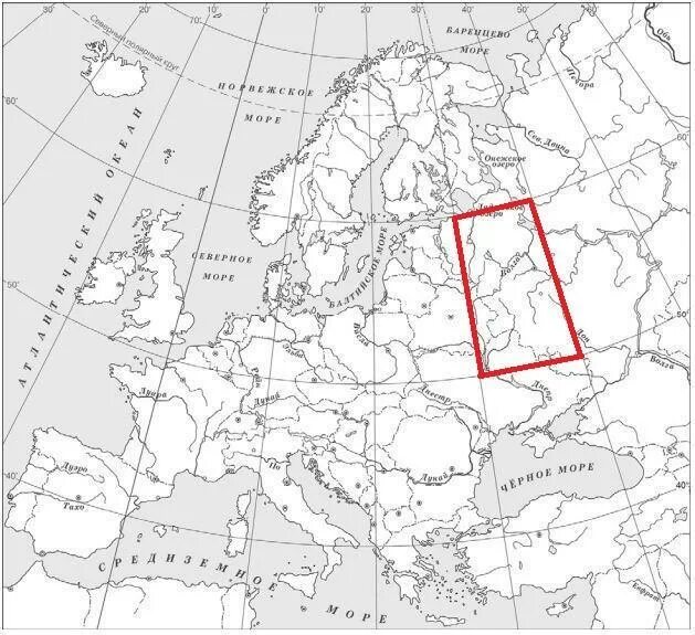 Застрихуйте на контурной карьы. Звштрихуйте на контурной каре. Заштрихуйте на контурной карте один четырехугольник. Четырёхугольник образованный градусной сеткой в котором.