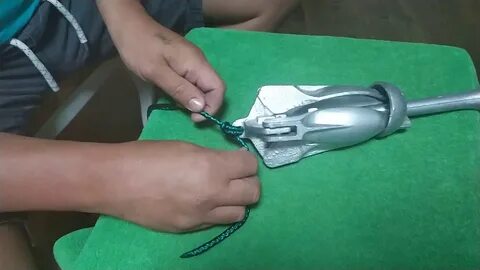 Как привязать якорь к веревке