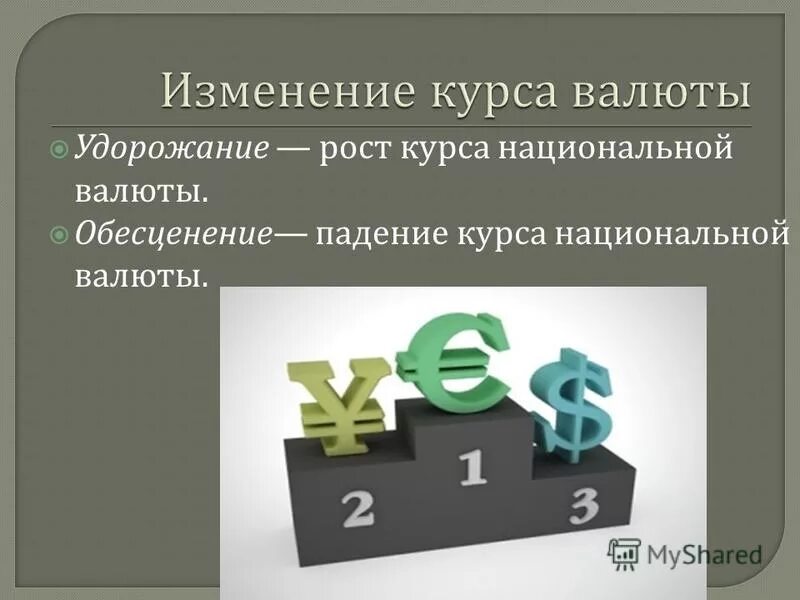 рост курса национальной валюты наблюдается