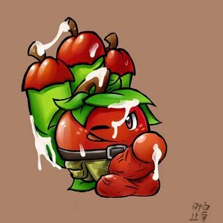 plants vs zombies, pvz, apple, gay, plants, red body.