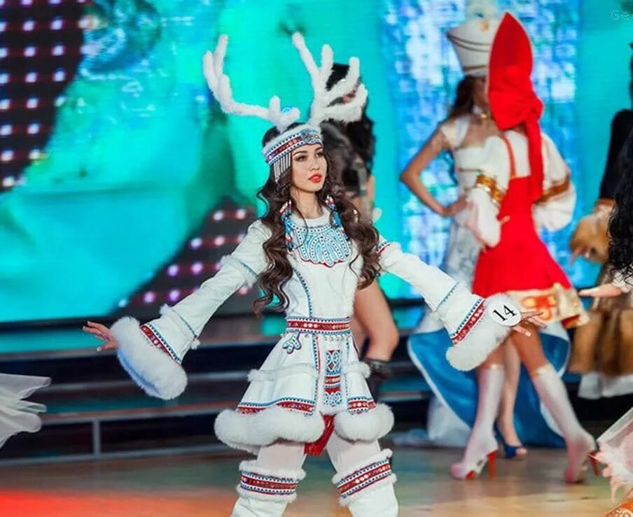 Мисс Якутия-Саха в 2023. Северные стилизованные костюмы. Костюм северных народов.