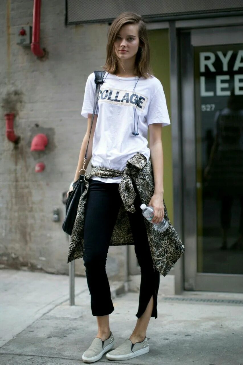 Комплект свитшот и джинсы. Off duty. 2014 стиль. Стиль одежды 1998-2005. Model off duty jeans.