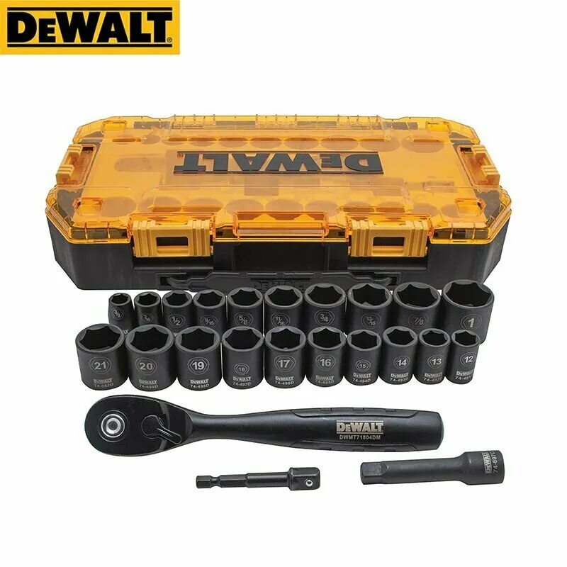 Головки dewalt. Ударные головки dewalt 14. набор торцевых головок dewalt. dewalt dwmt74738. набор головок с трещоткой dewalt.