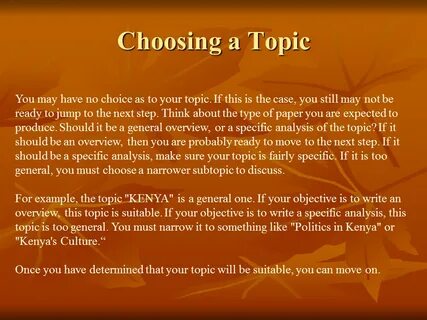 Essay topics