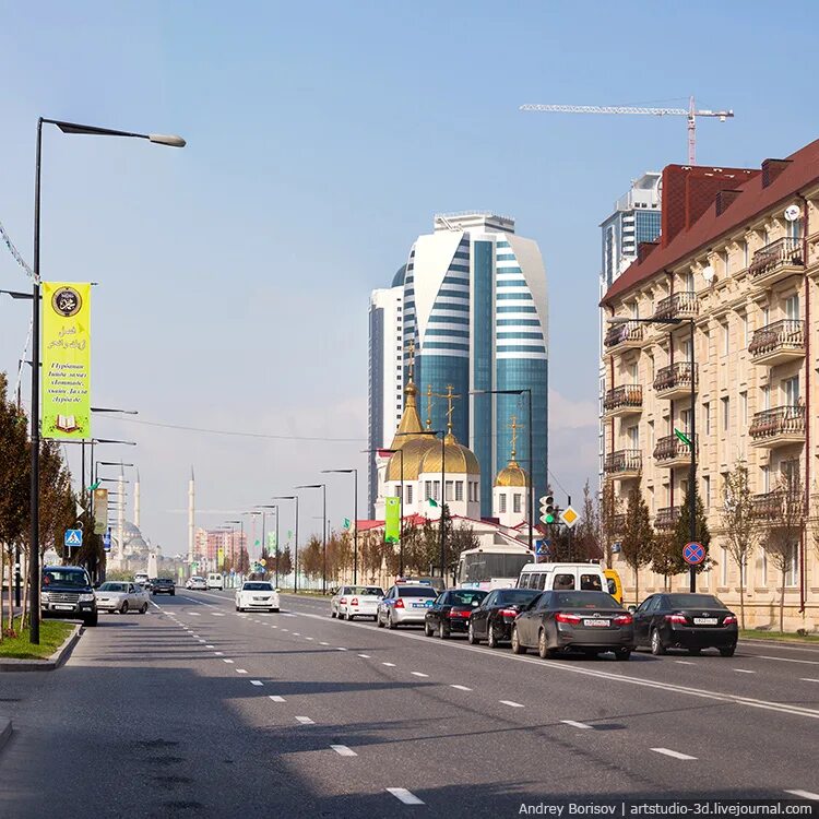 Названия улиц грозного. Проспект кадырова в грозном. чечня грозный улицы. центр грозного улицы.