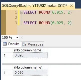 Sql округление в большую сторону
