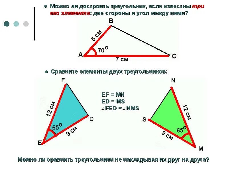 Периметр треугольника по двум сторонам и углу между ними. Сторона треугольника по двум сторонам. Стороны треугольника и угол между ними. Треугольник 2 стороны и угол между ними.