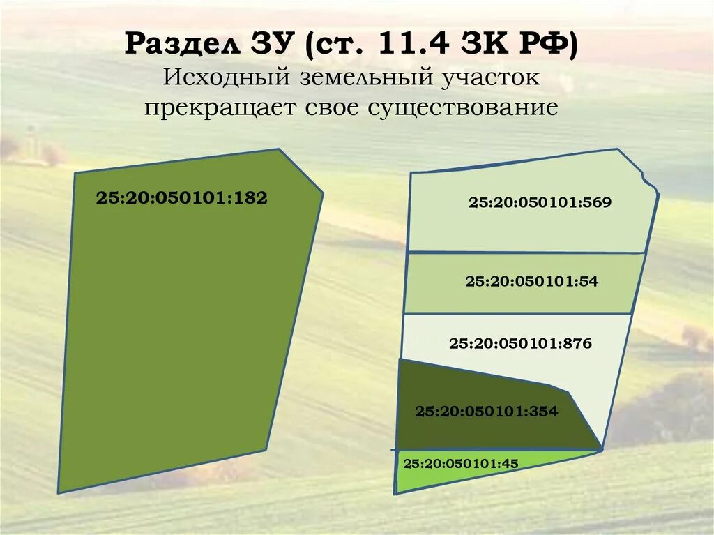 Образование земельных организаций. Образование земельного участка. Формы образования земельных участков. Раздел земельных участков для презентации. Способы образования земельного участка.