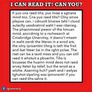 Can you read in english