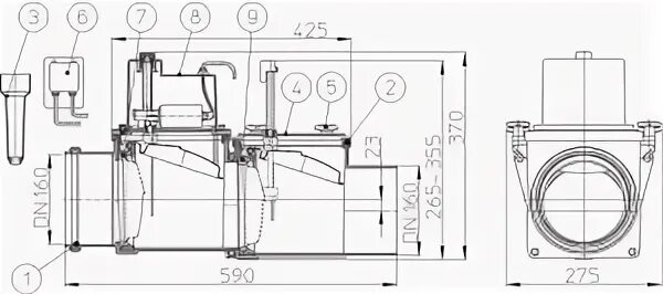 Hl 710.2 epc. Канализационный затвор hl710. Затвор канализационный механический hl710.2. Канализационный затвор с электроприводом, hl710.2EPC/715.2EPC. Канализационный двухкамерный затвор hl 710.2EPC DN 110 C электроприводом 220в.