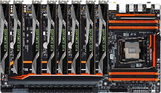 Порт атс. SLI 6 видеокарт. SLI из 8 видеокарт. Разъем SLI RTX 5000. EVGA x79.