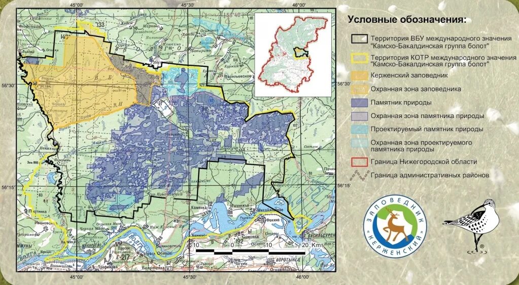 Карта болотистых. Волжско-Камский государственный заповедник на карте. Государственный Волжско-Камский биосферный заповедник карта. Границы Керженского заповедника. Керженский заповедник территория.