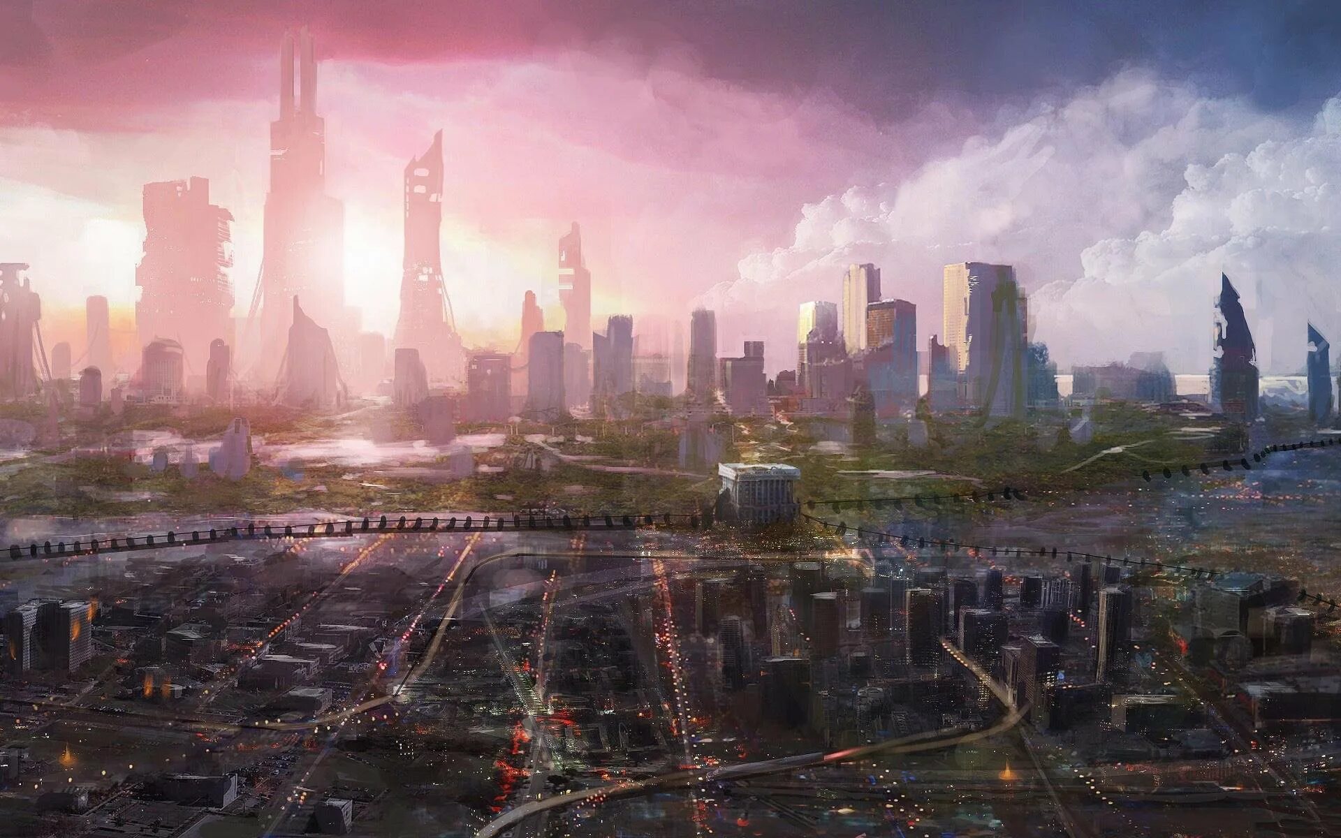 Город будущего. Пейзаж будущего. Будущее город. Космический город. Город новой эры