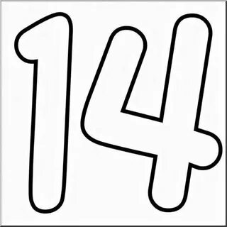 14 цифры рисунок