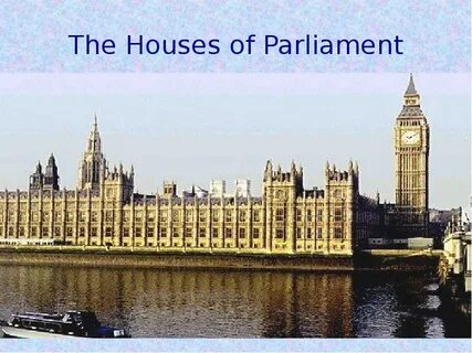 Houses of parliament перевод