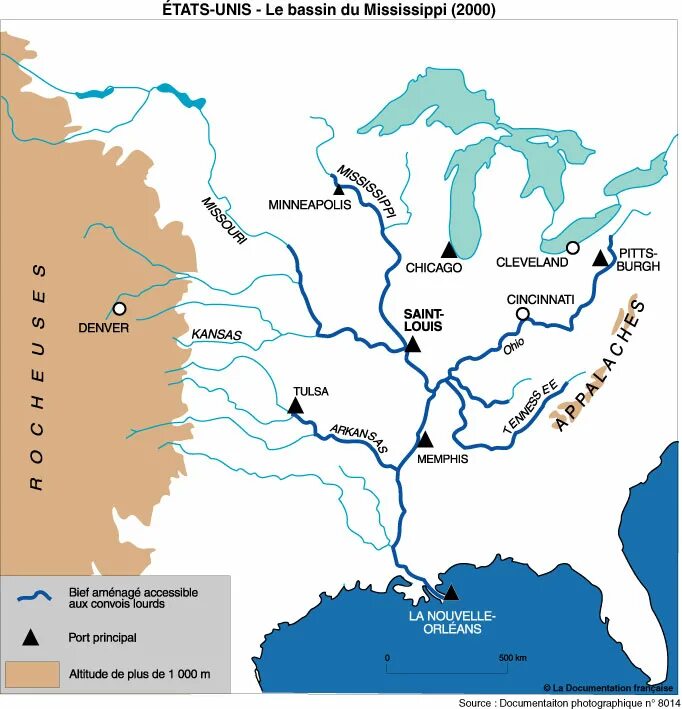 Миссури бассейн какого. Река Миссисипи на карте. Карта течения Миссисипи.