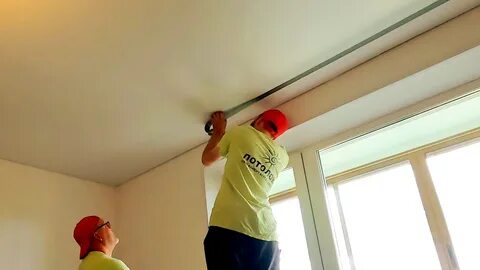 Монтаж карниза видео
