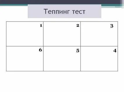 Тест 4 квадрата