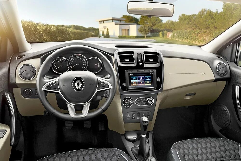 Купить б/у Renault Logan II 1.6 MT (102 л.с.) бензин механика в Москве: синий Ре