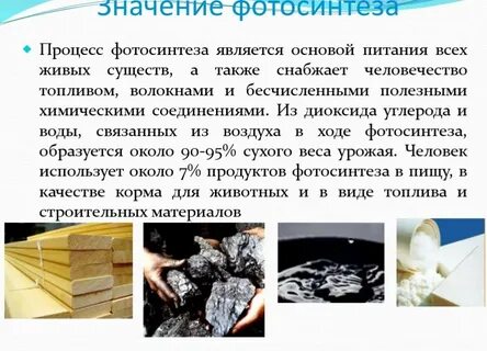 В основе фотосинтеза лежит процесс превращения энергии