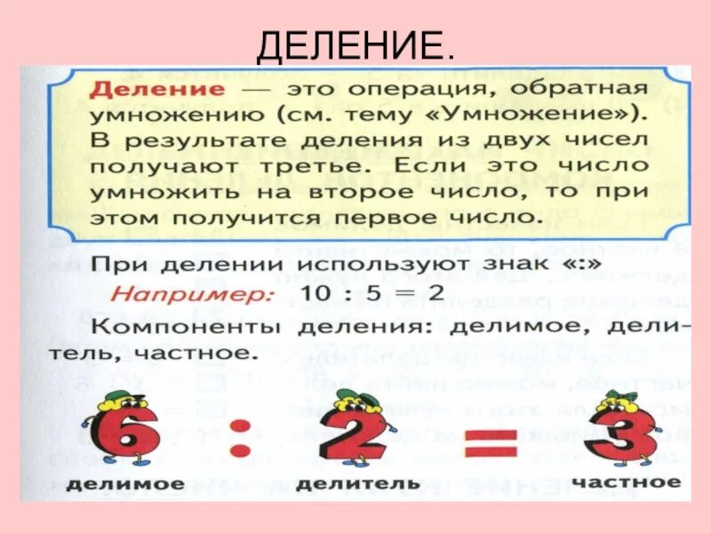 Деление. Деление определение. Деление правило 2 класс. Понятие деление 2 класс. Что такое деление 2 класс