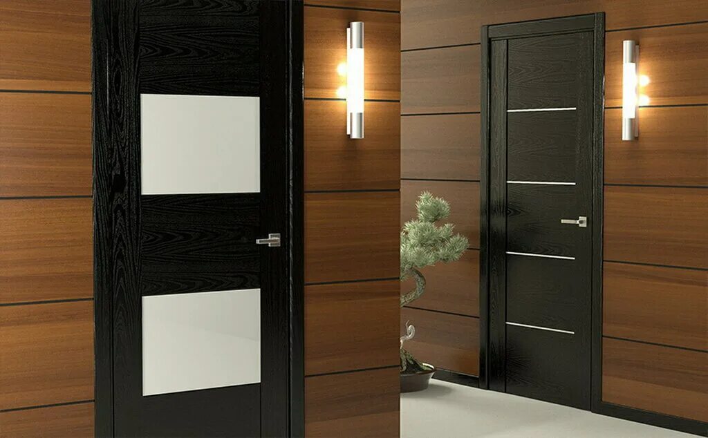 Черные межкомнатные двери в интерьере. Мазонитовые двери в интерьере. Двери интериор дорс. Стройные двери. Межкомнатная дверь belwooddoors максимум 01.