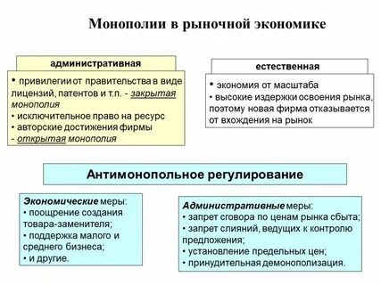 Экономическая роль монополии