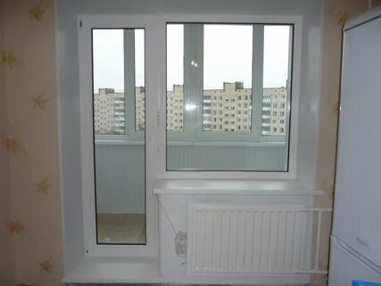 Установка балконной двери с окном