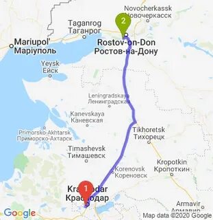 Расстояние от ростова на дону до ейска