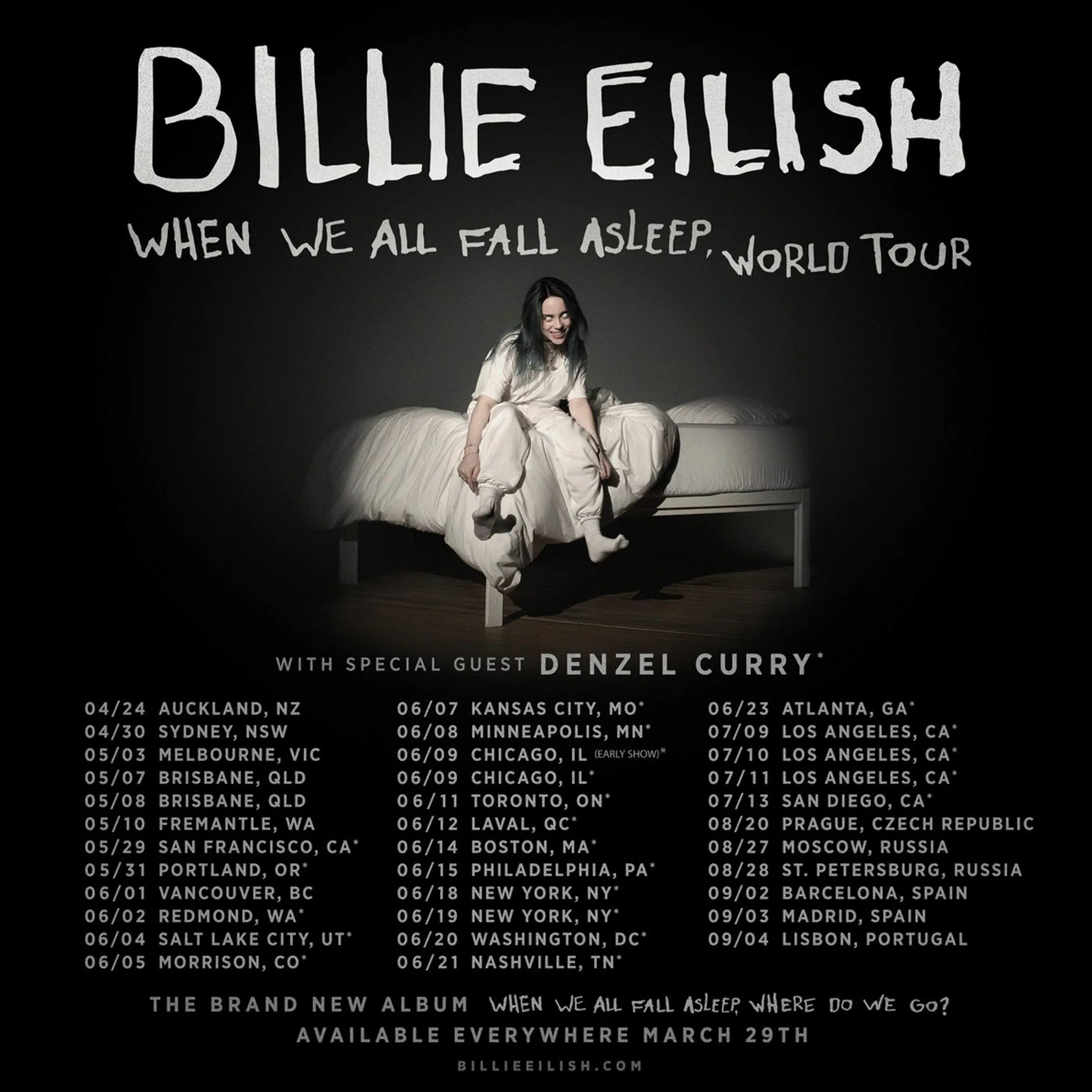 Новый альбом билли айлиш 2024. When we all Fall asleep, where do we go? Билли Айлиш. World Tour Billie Eilish. Billie Eilish 2019. Билли Айлиш 2019 альбом.