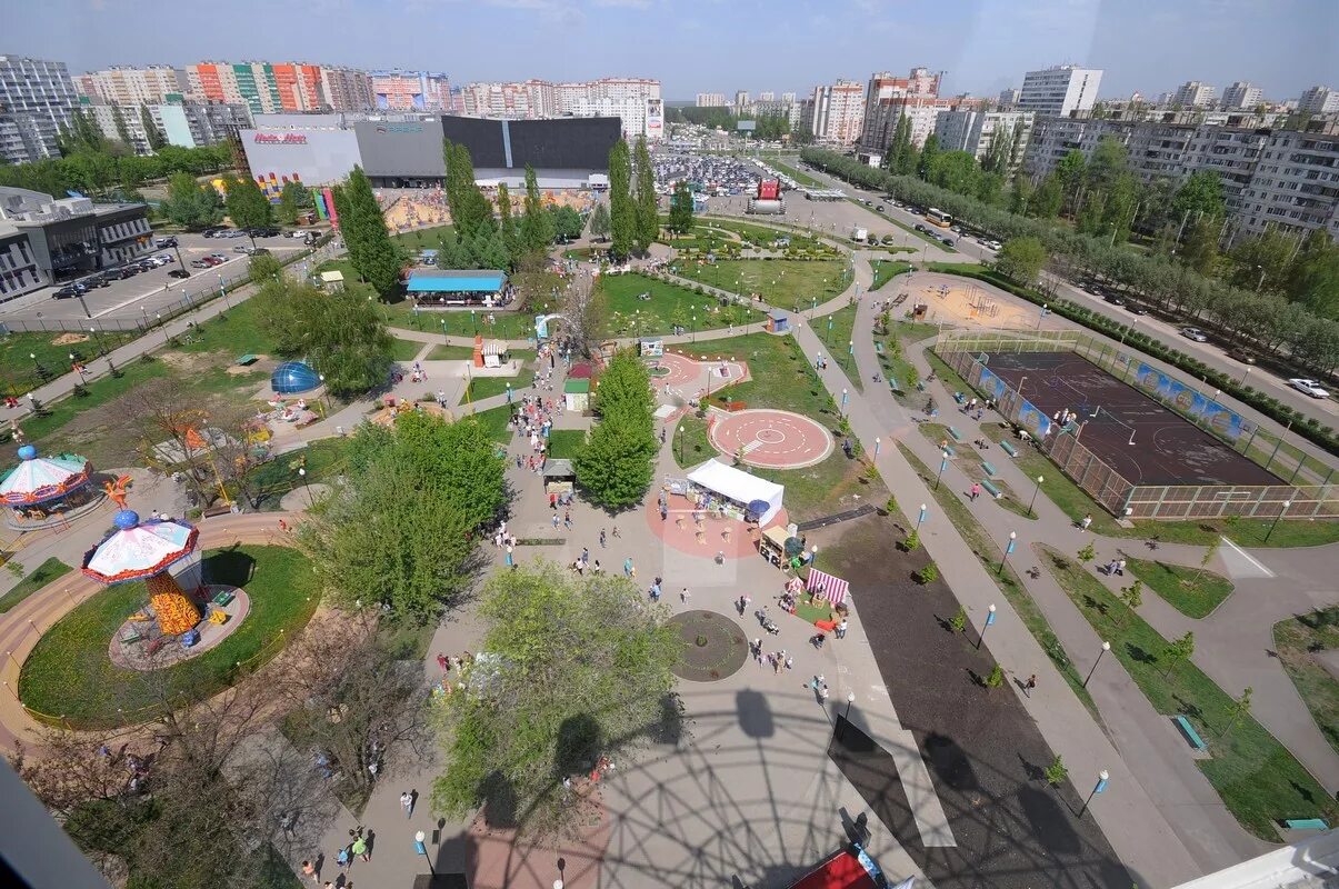 Парк Победы , Воронеж - "Колесо, которое ругали, виды с высоты птичьего полета, 